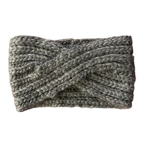 COACH GREY HEAD WARMER Headband Wool Alpaca Blend 6 x 9 inches